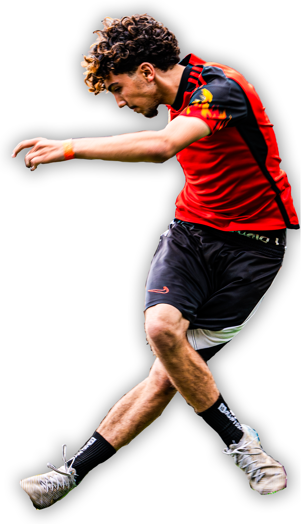 Football player in action